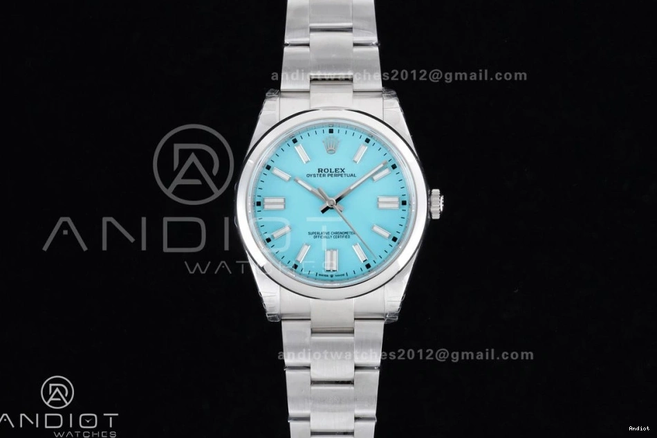 Tiffany SportInspired Perpetual Edition V Oyster VSF 41mm 904L Blue Steel 947 DD3230 124300 Dial Best 1:1 0807